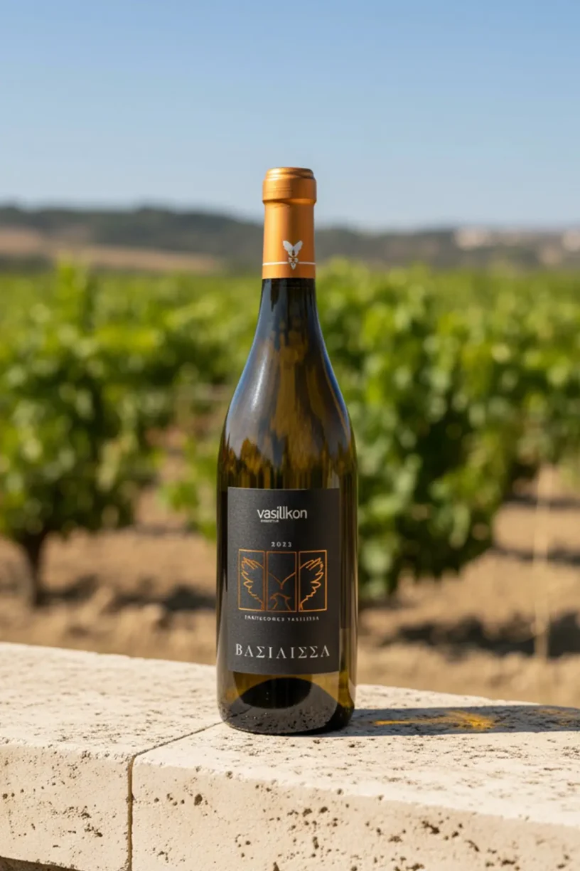 Protected geographical indication Paphos from selected vine blocks of Kathikas. 