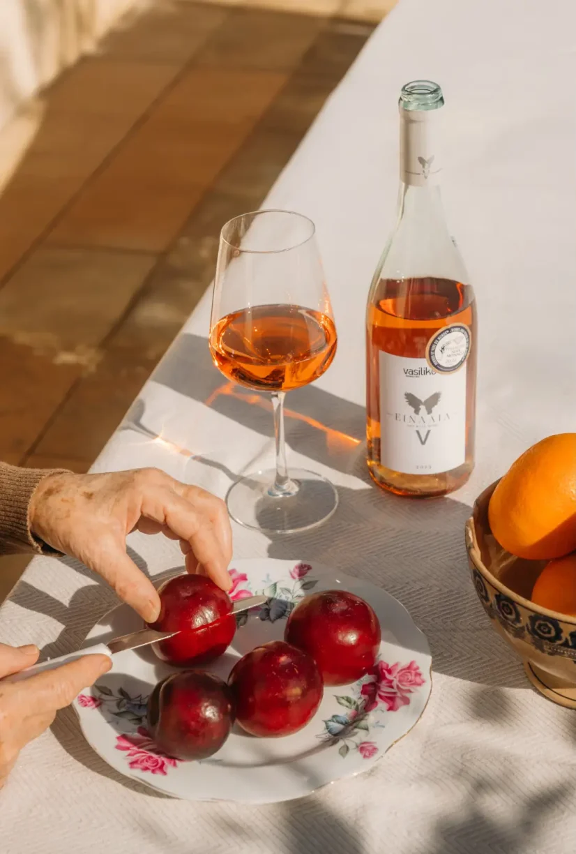 Dry Rose wine. Protected Geographical Indication Paphos, from selected vineyards.